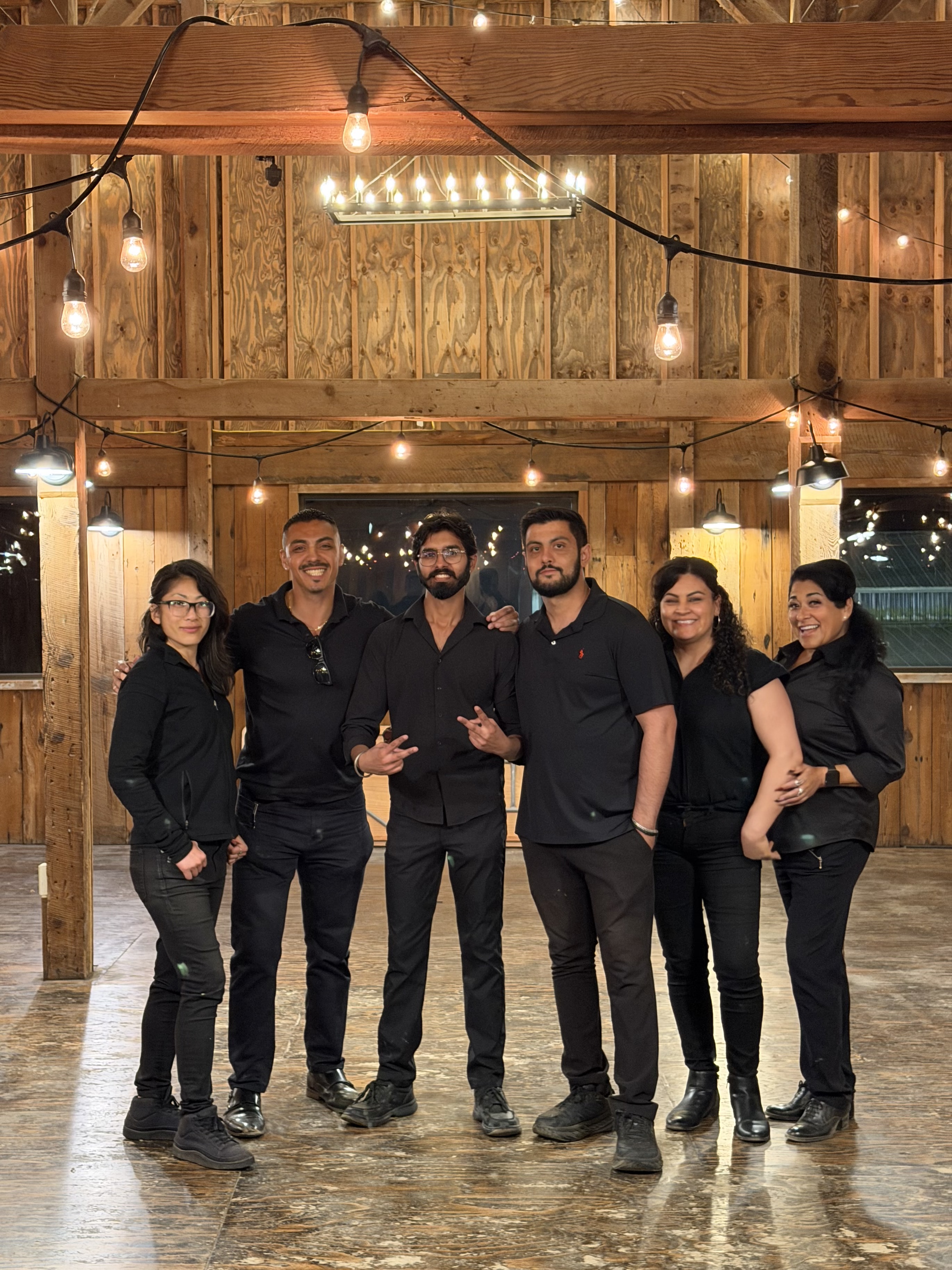 Hugo with a working team at an event venue